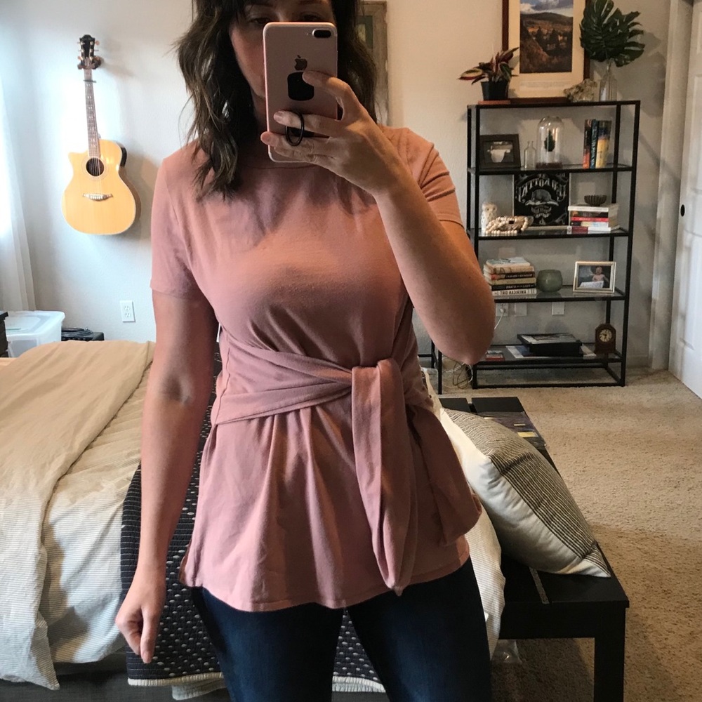 Tie front t shirt
